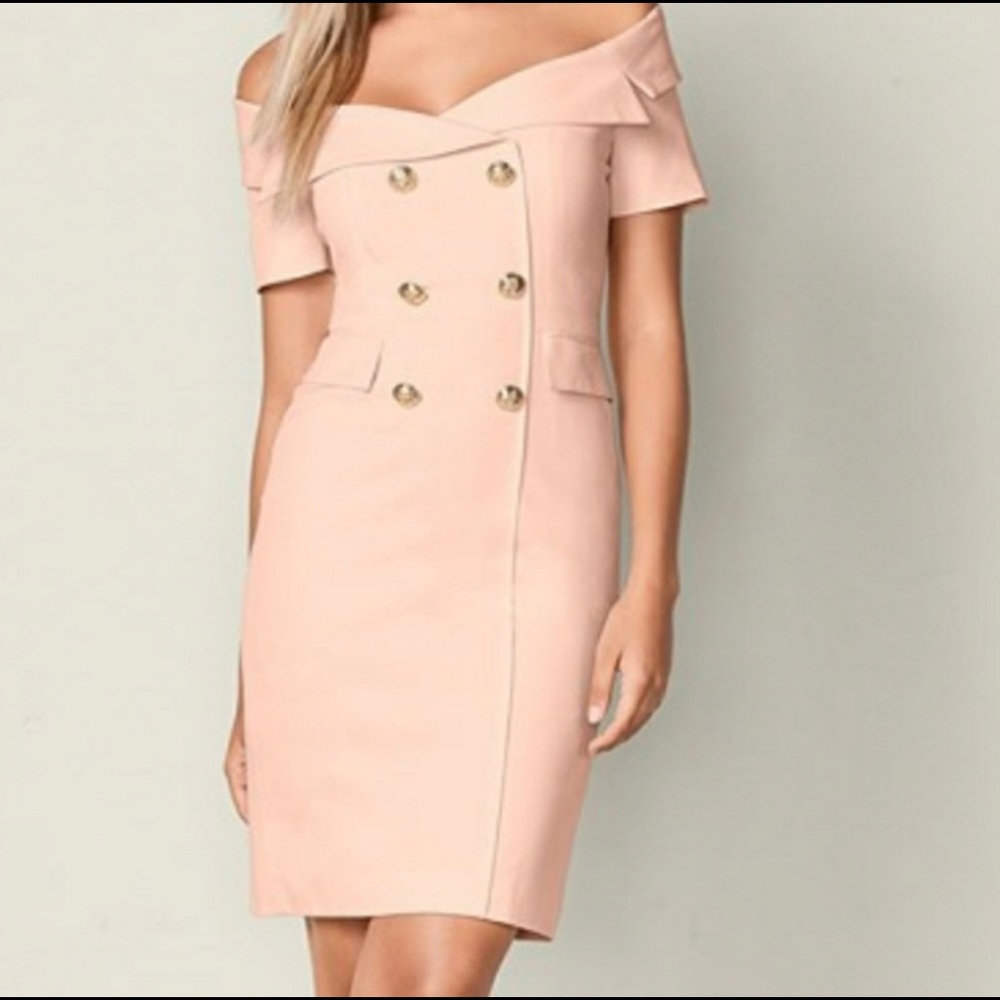Venus, Pretty in Pink, off the shoulder Dress